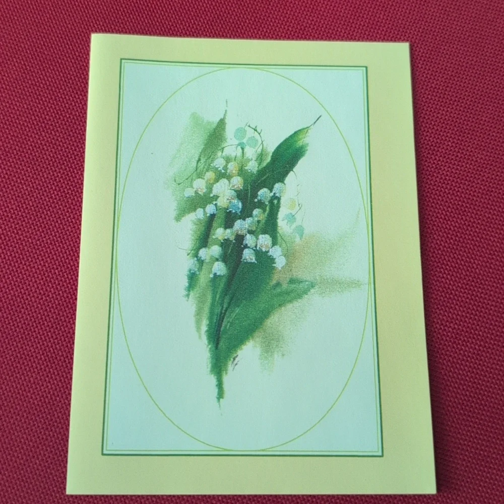 Vintage Montag Mead‎ Cumberland Lily of the valley Floral Stationery Set NIP